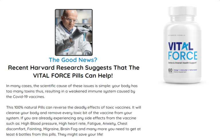 Vital Force Male Enhancement (Scam or Legit?) Latest Product Update!