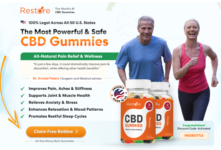 Restore CBD Gummies – Spectrum Oil Formulation Relief All Body Pains!!